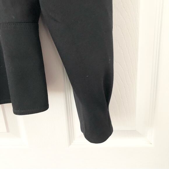 Louis Feraud Black Wool Vintage Puffed Cinch Sleeve Peplum Short Blazer Jacket 8 - Picture 9 of 14